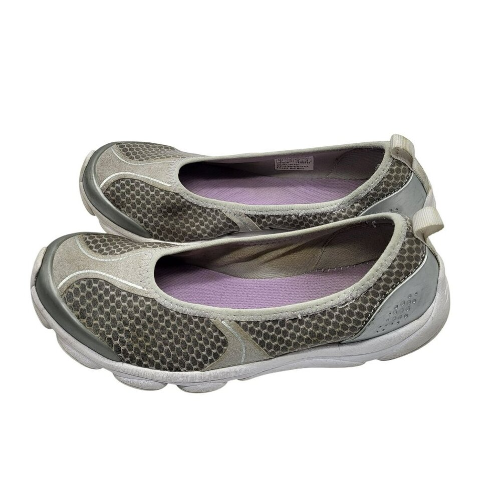 Easy Spirit Slip-On Walking Athletic Shoes Sneakers Gray White Comfort Women's 9 - Picture 7 of 12
